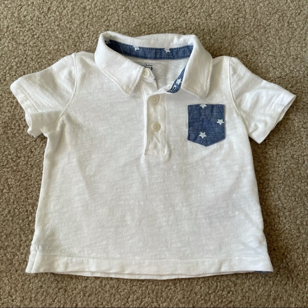 Baby Gap Short Sleeve Polo Shirt 6-12 Months
